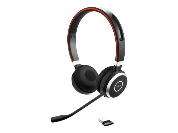 JABRA Evolve 65 SE UC Stereo Headset on-ear Bluetooth wireless USB Optimised for UC for JABRA Evolve LINK 380/390a MS