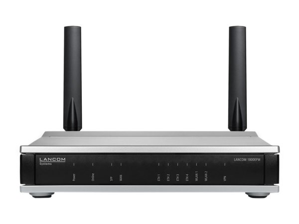 LANCOM 1800EFW EU Business router with SFP port Gigabit Ethernet port IPSec VPN load balancing QoS USB 4xGE