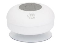 MANHATTAN Bluetooth Duschlautsprecher Bluetooth 4.0 Mikrofon und Bedienelemente integriert weiss