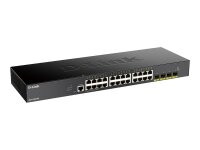 D-LINK DGS-1250-28X/E 28-Port Smart Managed Gigabit Switch 24x 1000BASE-T-Port 4x 10-Gbit Uplink-Port (SFTP+) Layer-2/Layer-3-Lite