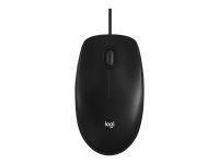 LOGITECH M100 Mouse full size right and left-handed optical 3 buttons wired USB black