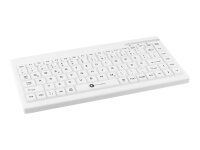 GETT GCQ Cleantype Easy Protect Compact silicone keyboard IP68 waterproof desinfectable 88 keys USB Colour white Layout DE