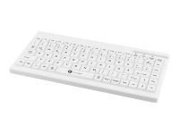 GETT GCQ Cleantype Easy Protect Compact silicone keyboard IP68 waterproof desinfectable 88 keys USB Colour white Layout DE