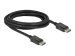 DELOCK DisplayPort 2.0 Kabel 10K 60Hz 54Gbps Kunststoffgehäuse 3m