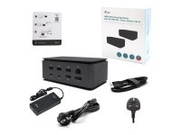 I-TEC USB4 Metal Docking station Dual 4K HDMI DP with Power Delivery 80W + Universal Charger 112W