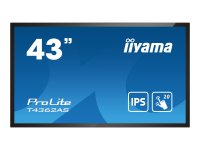 IIYAMA T4362AS-B1 4k UHD LCD 108cm 43Zoll 20 Points PCAP 500cd/m2 1200:1 3840x2160 AG RS232C 16GB eMMC 2GB RAM