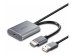 LINDY HDMI auf USB Typ C Konverter mit USB Power