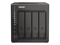 QNAP TS-453E-8G 4-bay desktop NAS Intel Celeron J6412 4C 2.0GHz burst 2.6GHz onboard 8GB RAM 2xHDMI 1.4b 2xM.2 2280 PCIe slots