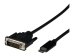 TECHLY USB 3.2 DVI-D Adapterkabel Typ-C Stecker - DVI-D Stecker 1080p 2m