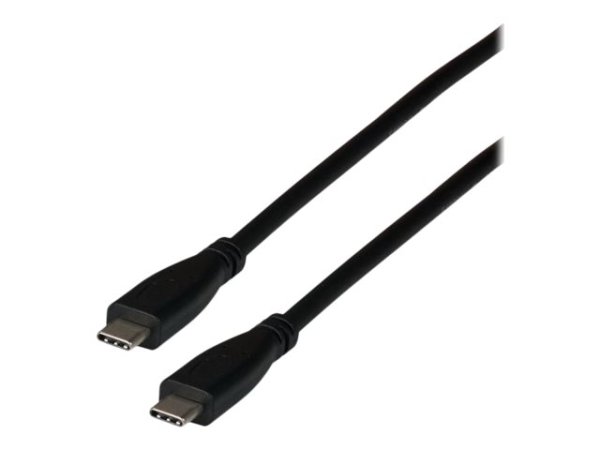 EFB USB 4.0 20Gbit Anschlusskabel Typ-C Stecker - Typ-C Stecker 100W schwarz 2m