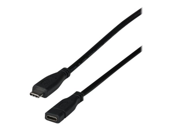 EFB USB 3.2 Gen2 10Gbit 3A Verlängerungskabel Typ-C Stecker - Typ-C Buchse 0.2m