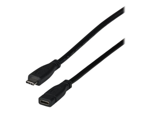 EFB USB 3.2 Gen2 10Gbit 3A Verlängerungskabel Typ-C Stecker - Typ-C Buchse 1m