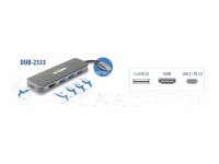 D-LINK DUB-2333 5-in-1 USB-C Hub mit HDMI/Power Delivery...