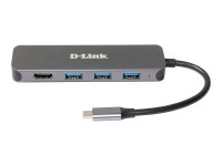 D-LINK DUB-2333 5-in-1 USB-C Hub mit HDMI/Power Delivery...