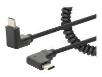 MANHATTAN Spiralkabel USB-C auf USB-C Ladekabel...