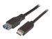 EFB USB3.2 Gen.1 Adapterkabel Typ A Buchse - Typ C Stecker 3A 5Gbit 0.2m