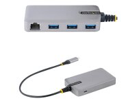 STARTECH.COM 3 Port USB C Hub mit Ethernet - 3x USB-A 5Gbit/s Anschlüsse - Gigabit LAN - USB C auf USB Verteiler - USB C Hub Adapt