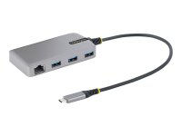 STARTECH.COM 3 Port USB C Hub mit Ethernet - 3x USB-A 5Gbit/s Anschlüsse - Gigabit LAN - USB C auf USB Verteiler - USB C Hub Adapt