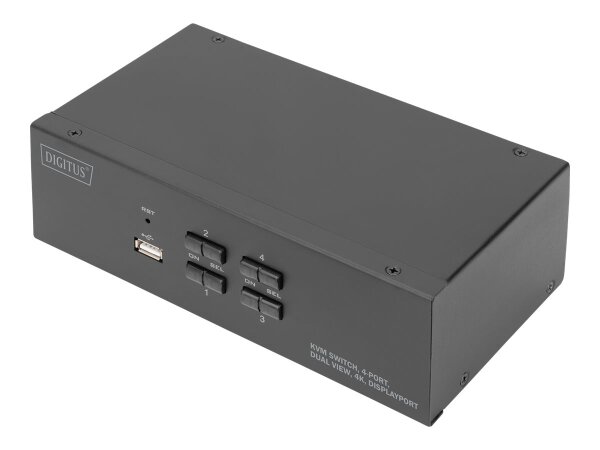 DIGITUS 4 Port Displayport Dualview 4K 60Hz