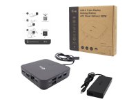 I-TEC USB-C HDMI Dual DP Docking Station with Power Delivery 100 W + i-tec Universal Charger 112 W