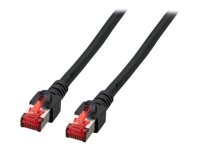 EFB RJ45 Patchkabel S/FTP Cat.6 LSZH 40m SCHWARZ reines...