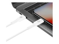 MANHATTAN USB-C auf Lightning Sync-/Ladekabel MFi-zertifizierten 8-pol. Lightning-Stecker 2 m für iPhone iPad iPod 480 Mbit/s weiss