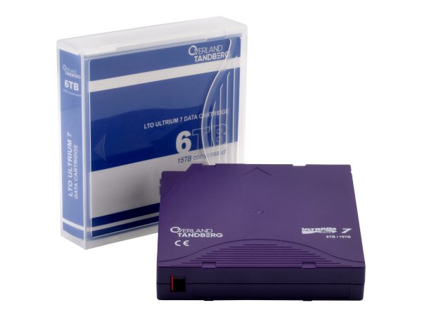 TANDBERG LTO-7 Data Cartridge 6/15TB un-labeled with case 1pc