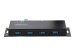 STARTECH.COM 4-Port USB 3.0 Hub mit 5Gbit/s - USB Splitter mit ESD/Überspannungsschutz - Industrie USB Hub/Ladestation - USB