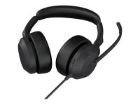 JABRA Evolve2 50 MS Stereo Headset on-ear Bluetooth wired...