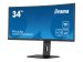 IIYAMA XCB3494WQSN-B5 86,36cm 34Zoll ETE UW IPS-panel 3440x1440 FreeSync 120Hz 300cd/m2 0,4ms MPRT HDMI DP KVM USB-C Dock USB3.0x3