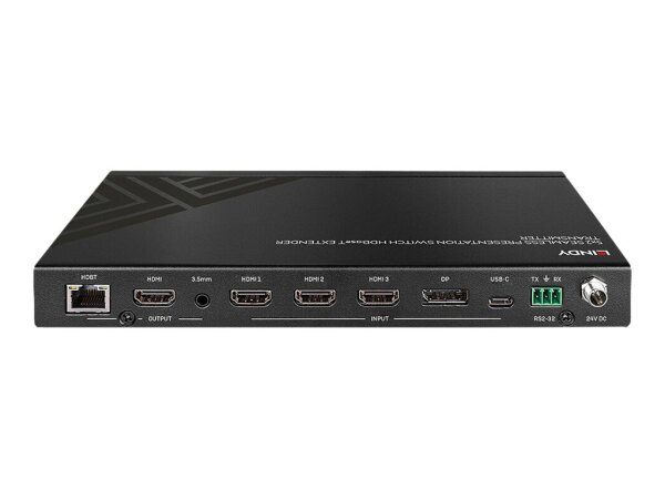 LINDY 5x2 Seamless Presentation Switch HDBaseT Extender