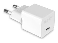 LINDY 20W Typ C PD Charger, Euro Stecker