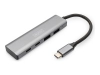 DIGITUS USB-C 4 Port HUB 2x USB-A + 2x USB-C Gen2