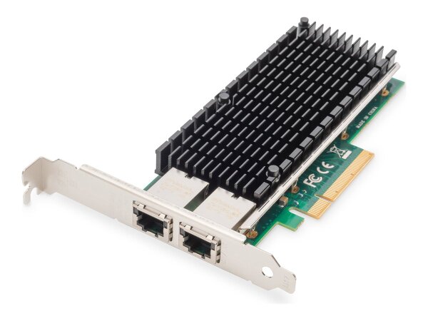 DIGITUS 10Gbps Dual Port Ethernet Server adapter PCIe X8 Intel X540 BT2