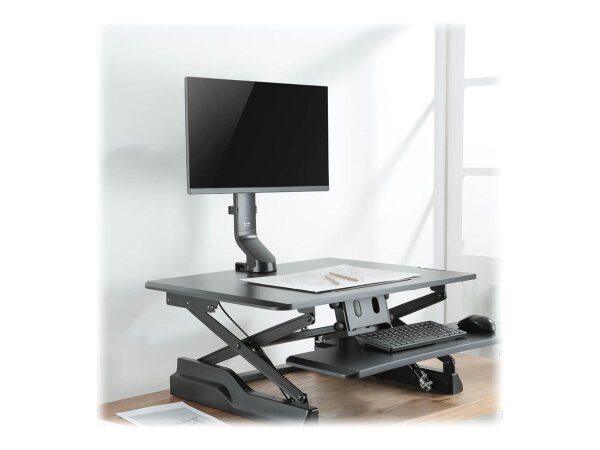 EATON TRIPPLITE Single-Display Monitor Arm with Desk Clamp and Grommet - Height Adjustable 43,18cm 17Zoll to 81,28cm 32Zoll