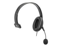 MANHATTAN Mono USB-Headset mit reversiblem Mikrofon Over-Ear links oder rechts tragbar USB-A-Stecker Kabel 2m Lautstärkeregelung