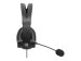 MANHATTAN Mono USB-Headset mit reversiblem Mikrofon Over-Ear links oder rechts tragbar USB-A-Stecker Kabel 2m Lautstärkeregelung