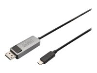 DIGITUS 8K 30Hz. USB Type C to DP adapter cable HBR3 Alu...