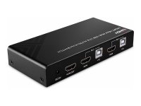 LINDY 2 Port HDMI 4K60 USB 2.0 & Audio KVM Switch