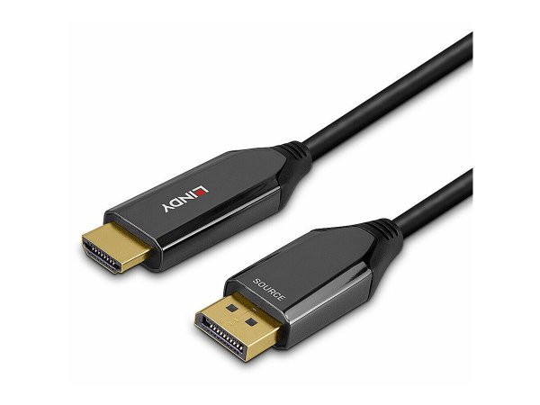 LINDY 1m Aktives DisplayPort an HDMI 8K60 Adapterkabel