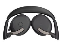 JABRA Evolve2 65 Flex MS Stereo Headset on-ear Bluetooth wireless active noise cancelling USB-C black Certified for Microsoft Te