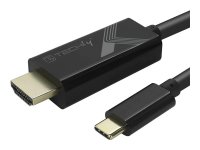 TECHLY Adapter Kabel USB-C M auf HDMI M 2.0 4K schwarz 5m