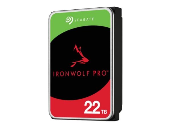 SEAGATE Ironwolf PRO Enterprise NAS HDD 22TB 7200rpm 6Gb/s SATA 256MB cache 8.9cm 3.5Zoll 24x7 für NAS & RAID Rackmount systems BLK