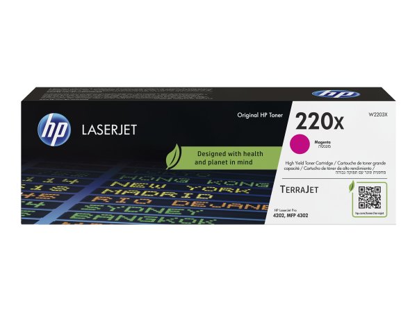 HP 220X Original Magenta LaserJet Toner Cartridge