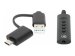 MANHATTAN 2-in-1 Adapterkabel USB-C und USB-A auf 3,5mm Klinke Stecker/Buchse Mikrofon- und Audio Lautstärkeregler 1m Kabel schwarz