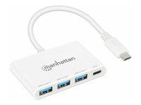 MANHATTAN 3-Port USB 3.0 Typ-C Hub USB-C-Stecker auf 3x...