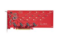 STARTECH.COM Quad M.2 PCIe Adapterkarte PCI Express 4.0...