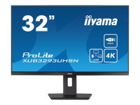 IIYAMA XUB3293UHSN-B5 81,28cm 32Zoll ETE IPS 3840x2160 UHD 1000:1 350cd/m2 4ms HDMI DP USB-C Dock Speakers LAN 65W PD 15cm