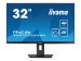 IIYAMA XUB3293UHSN-B5 81,28cm 32Zoll ETE IPS 3840x2160 UHD 1000:1 350cd/m2 4ms HDMI DP USB-C Dock Speakers LAN 65W PD 15cm