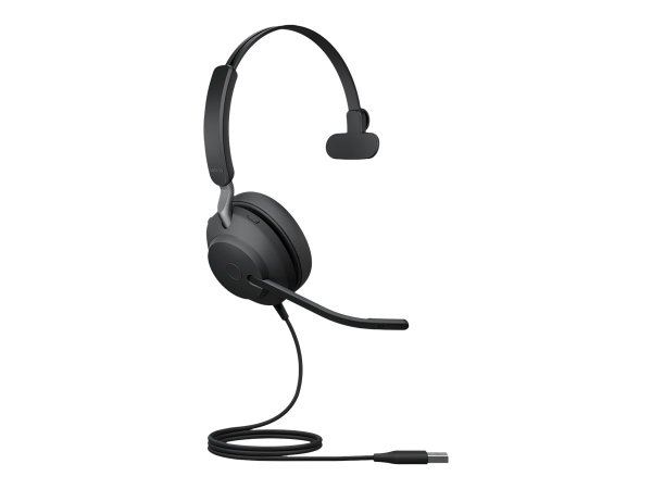 JABRA Evolve2 40 SE UC Mono Headset on-ear wired USB-A noise isolating Optimised for UC